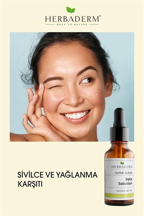 Herbaderm Süper Serum Beta Solution (Salisilik Asit %2) Sivilce Karşıtı 30 Ml