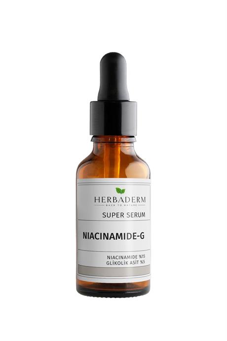 Herbaderm Süper Serum (Niacinamide %15 + Glikolik Asit %5) Leke, Kırışıklık ve Sivilce Karşıtı 30 Ml