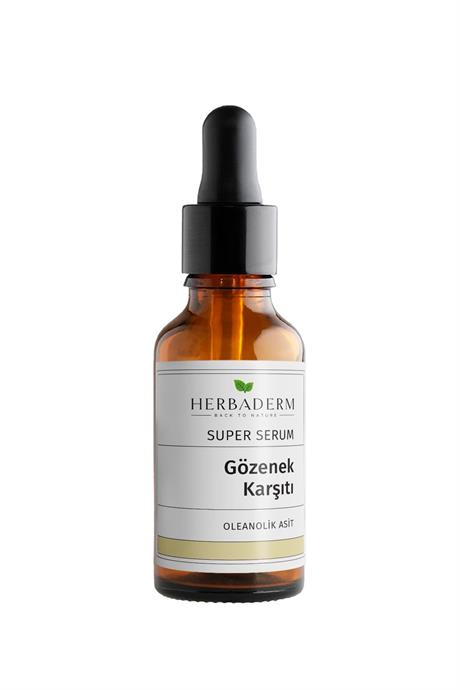 Herbaderm Süper Serum (Oleanolik Asit) Gözenek Karşıtı 30 Ml