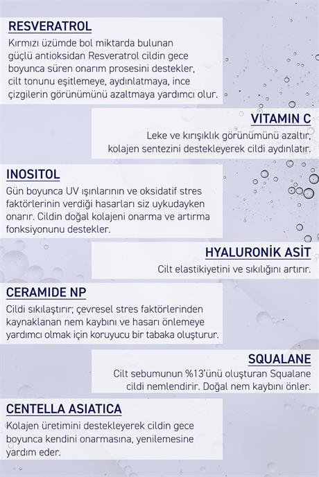Herbaderm Süper Serum Sıkılaştırıcı, Kırışıklık Karşıtı, Aydınlatıcı Yoğun Onarıcı  Gece Serumu 30 ML Resveratrol+C Vitamini+Ceramide Np+ Hyaluronik Asit %87 Doğal İçerik 30 Ml