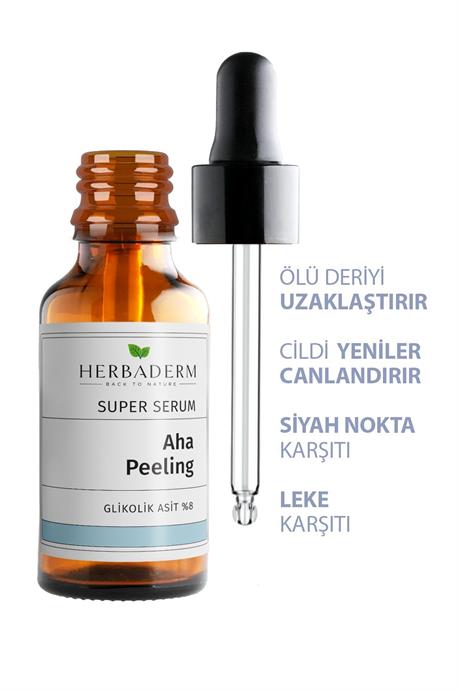 Herbaderm Superserum Aha Peeling (GLİKOLİK ASİT %8) 30 ML