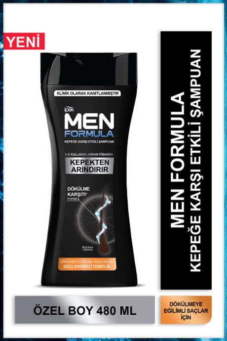 Ipek Men Formula Kepeğe Karşı Etkili Şampuan - Dökülmeye Eğilimli Saçlar