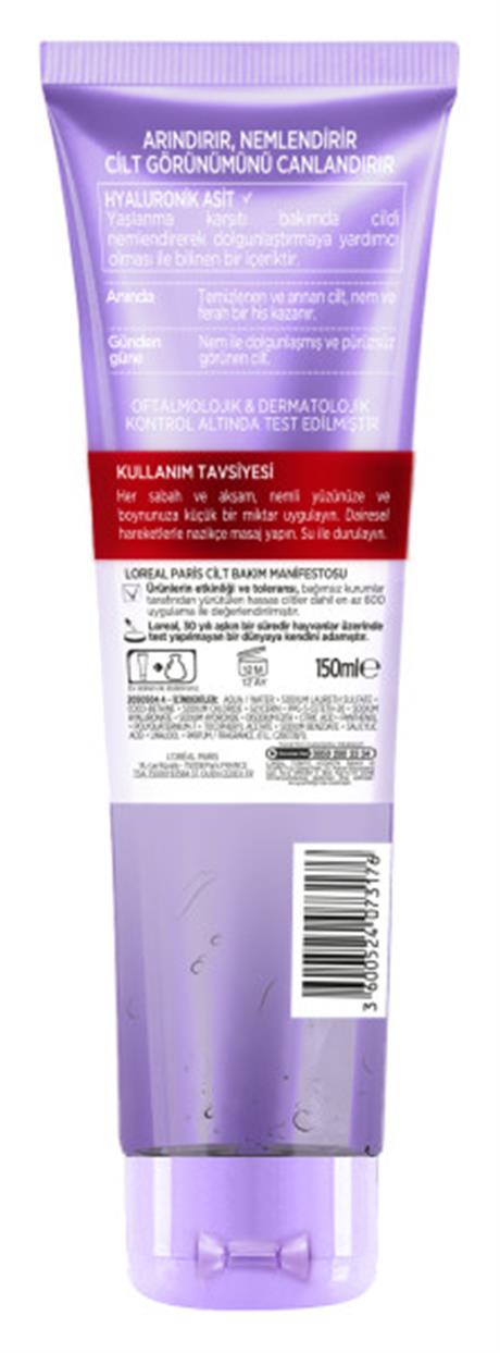 LOréal Paris Revitalift Dolgunlaştırıcı Temizleme Jeli 150ml - Hyaluronik Asit