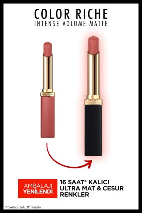 LOréal Paris Color Riche Intense Volume Matte Ruj - 600 Nude Audacious