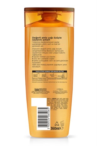 LOréal Paris Elseve Mucizevi Yağ Besleyici Bakım Şampuanı 360 ml