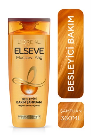 LOréal Paris Elseve Mucizevi Yağ Besleyici Bakım Şampuanı 360 ml