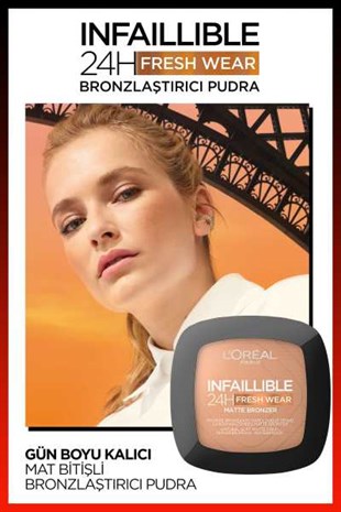 LOréal Paris Infaillible 24H Fresh Wear Bronzlaştırıcı Pudra - 300 Light Medium
