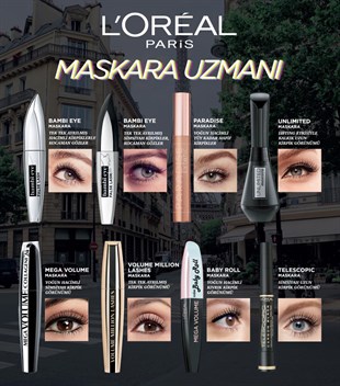 Loreal Paris Bambi Eye Extra Black Maskara Rimel