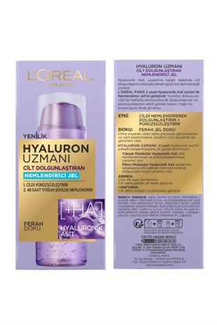 Loreal Paris Hyaluron Uzmanı Nemlendirici Jel 50ml