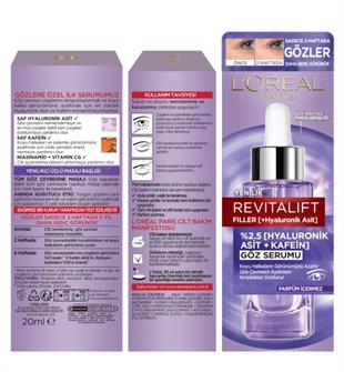 Loreal Paris Skin Revitalift Filler Göz Serum