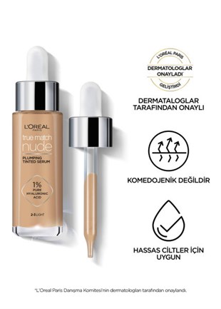 Loreal Paris True Match Nude Serum Fondöten 0.5-2 Very Light