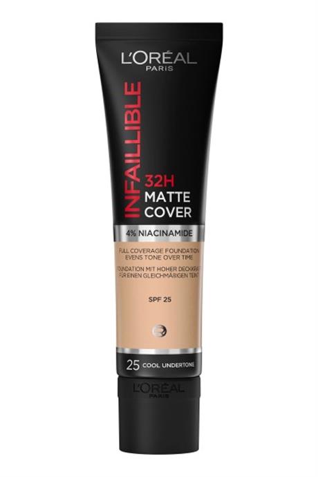  LOréal Paris Infaillible 32H Matte Cover Yüksek Kapatıcı Fondöten - 25 Soğuk Alt Ton