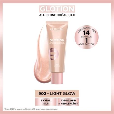 LOréal Paris Glotion All-In-One Doğal Işıltı 902 - Light Glow 40 ml