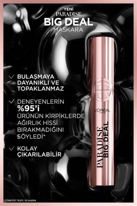 LOréal Paris Paradise Big Deal Maskara - Siyah