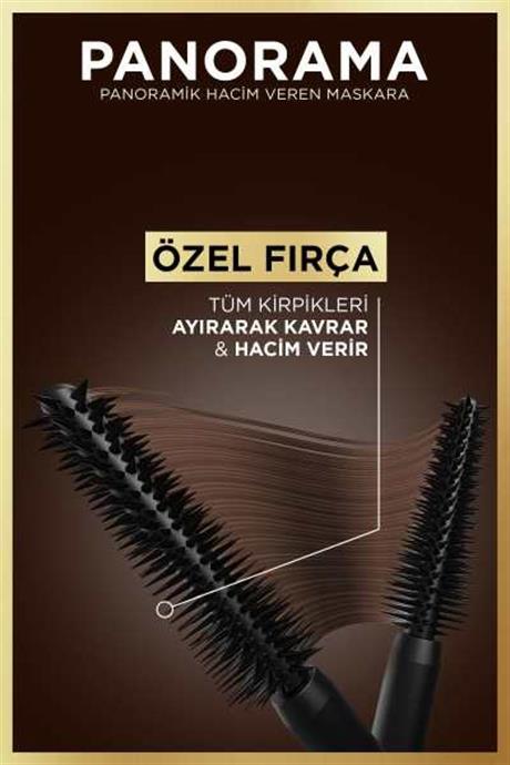 LOréal Paris Panorama Hacim Veren Maskara Koyu Kahverengi