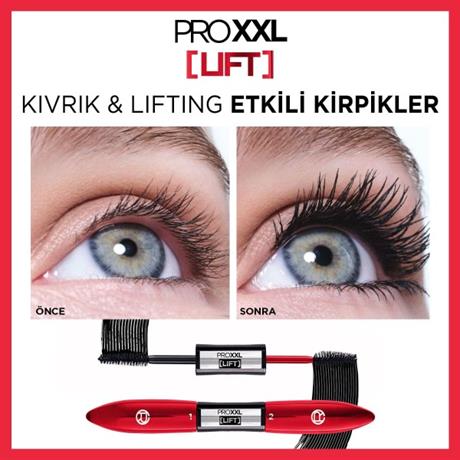 LOréal Paris Pro XXL Lift Çift Taraflı Maskara - Kirpik Lifting Etkisi