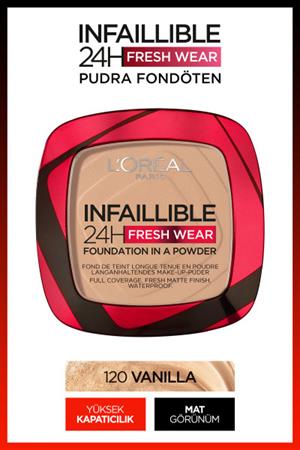 LOréal Paris Infaillible 24H Fresh Wear Pudra Fondöten 120 Vanilla