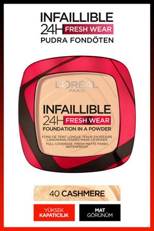 LOréal Paris Infaillible 24H Fresh Wear Pudra Fondöten 40 Cashmere