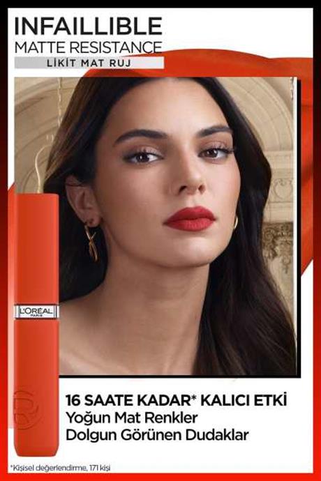 LOréal Paris Infaillible Matte Resistance Likit Mat Ruj - 420 Le Rouge Paris
