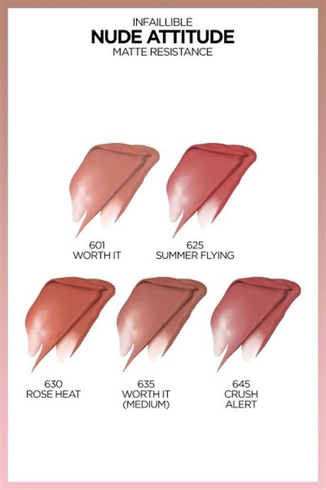 LOréal Paris Infaillible Matte Resistance Likit Mat Ruj - 630 Rose Heat