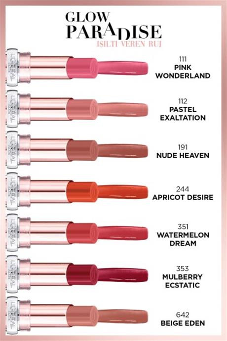 LOréal Paris Glow Paradise Balm-in-Lipstick - Işıltı Veren Ruj 112 Pastel Exaltation