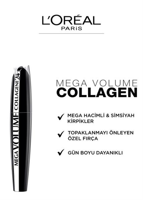 Loreal Paris Mega Volume Collagene 24H Siyah Maskara