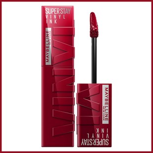 Maybelline New York Super Stay Vinyl Ink Uzun Süre Kalıcı Likit Parlak Ruj 55 Royal