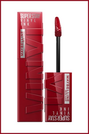 Maybelline New York Super Stay Vinyl Ink Uzun Süre Kalıcı Likit Parlak Ruj 10 Lippy