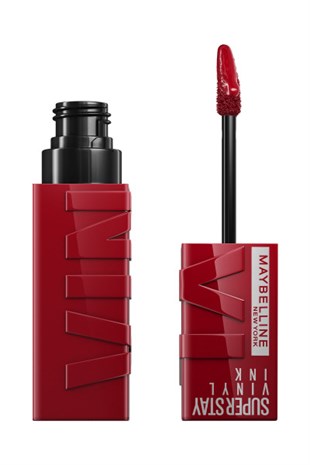 Maybelline New York Super Stay Vinyl Ink Uzun Süre Kalıcı Likit Parlak Ruj 10 Lippy