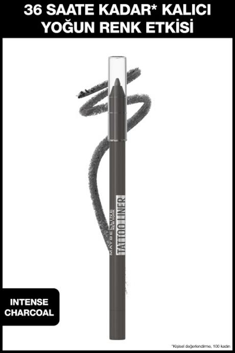 Maybelline New York Tattoo Liner Jel Göz Kalemi - 901 Intense Charcoal (Kurşuni Gri)