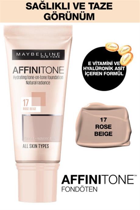Maybelline New York Affinitone Fondöten - 17 Rose Beige