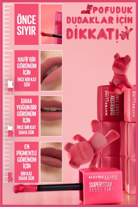 Maybelline Super Stay Teddy Tint Uzun Süre Kalıcı Likit Mat Tint 35 July Forever