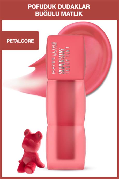 Maybelline Super Stay Teddy Tint Uzun Süre Kalıcı Likit Mat Tint 40 Petalcore