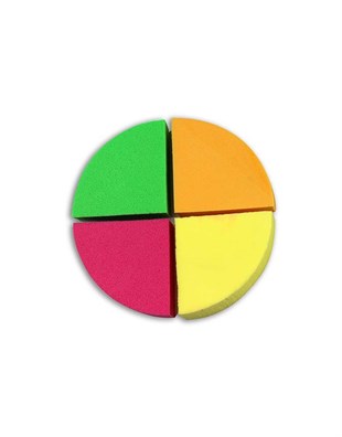 Nascita 4 Lü Renkli Bölgesel Makyaj Süngeri Seti - 12