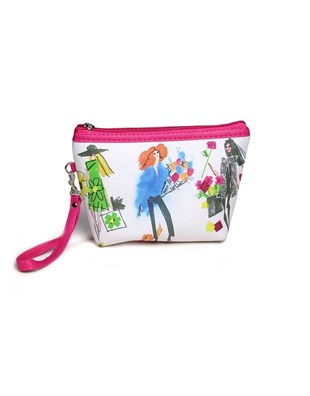 Nascita Mini Desenli Makyaj Çantası - 68