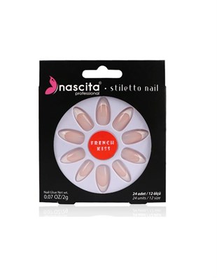 Nascita Stiletto Takma Tırnak French Nails - 22
