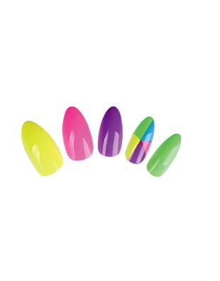 Nascita Stiletto Takma Tırnak Neon Desing -21