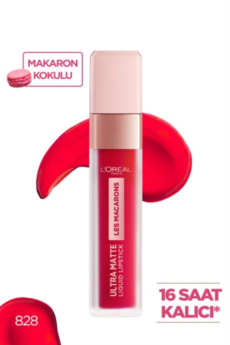 LOréal Paris Les Macarons Likit Mat Ruj 828 Framboise Frenzy
