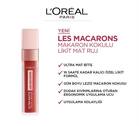 LOréal Paris Les Macarons Likit Mat Ruj 832 Strawberry Sauvage