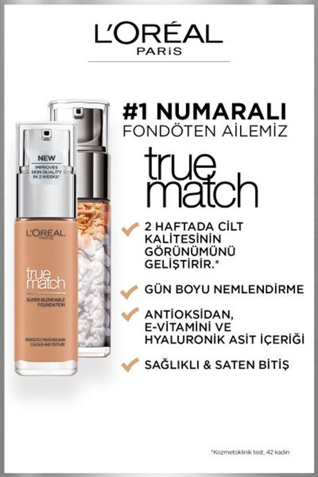 LOréal Paris True Match Bakım Yapan Fondöten 7R Rose Amber 