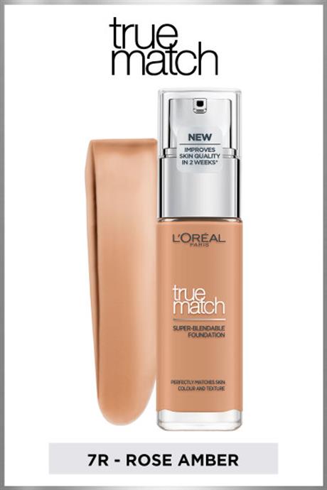 LOréal Paris True Match Bakım Yapan Fondöten 7R Rose Amber 
