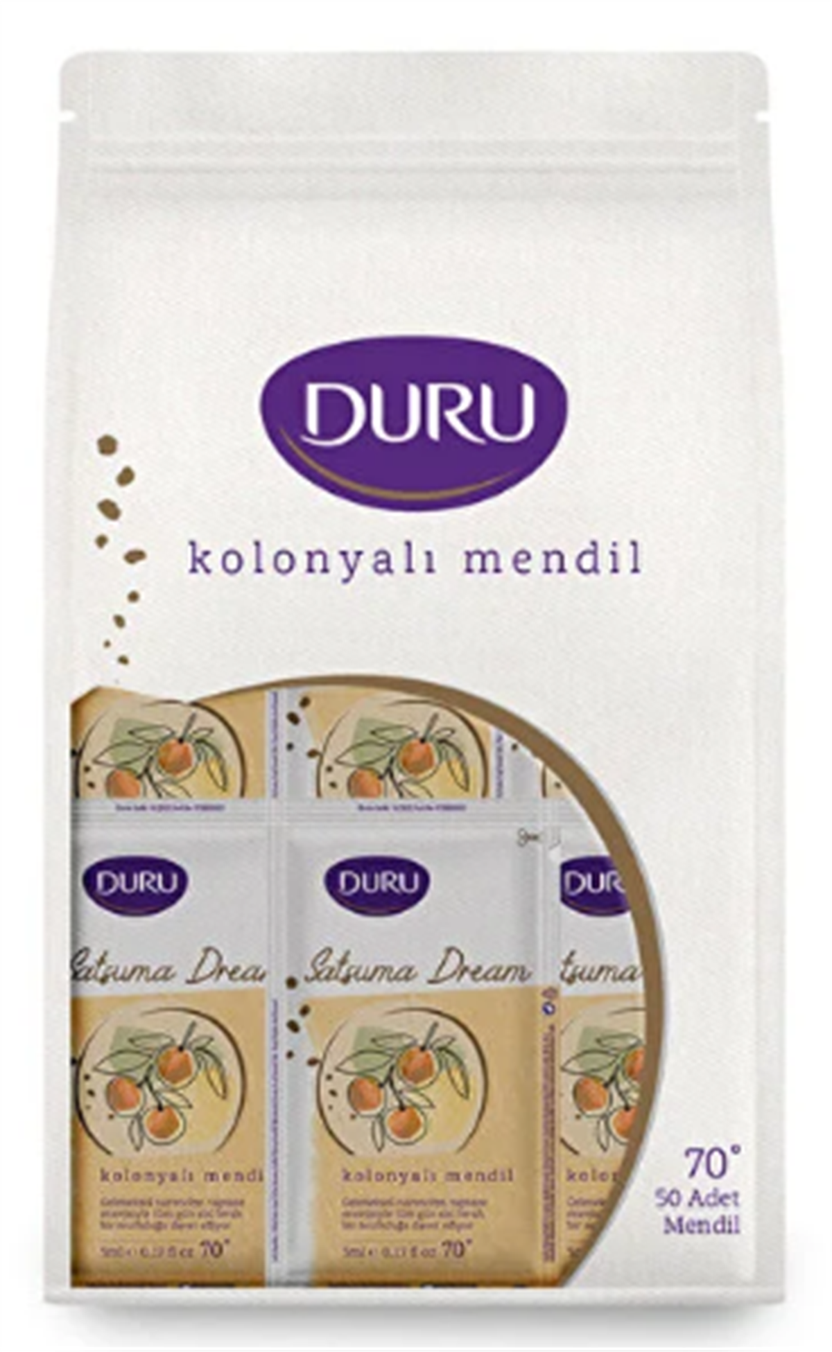 Duru Kolonyalı Mendil Satsuma Dream 50 Adet