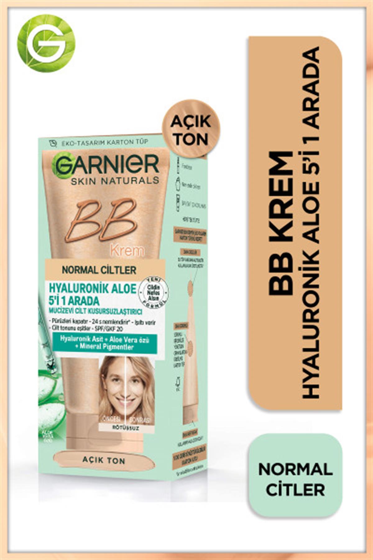 Garnier Bb Krem Mucizevi Normal Ciltler Için Cilt Kusursuzlaştırıcı Açık Ton 40ML