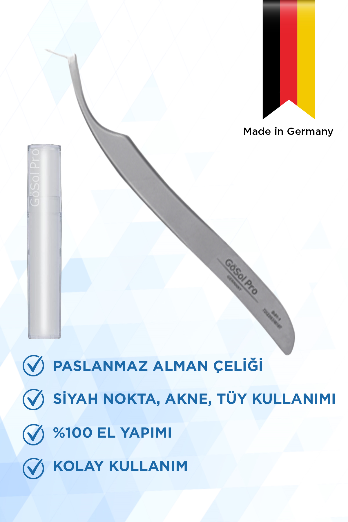 Gösol Kirpik Cımbızı (12 cm) - 17