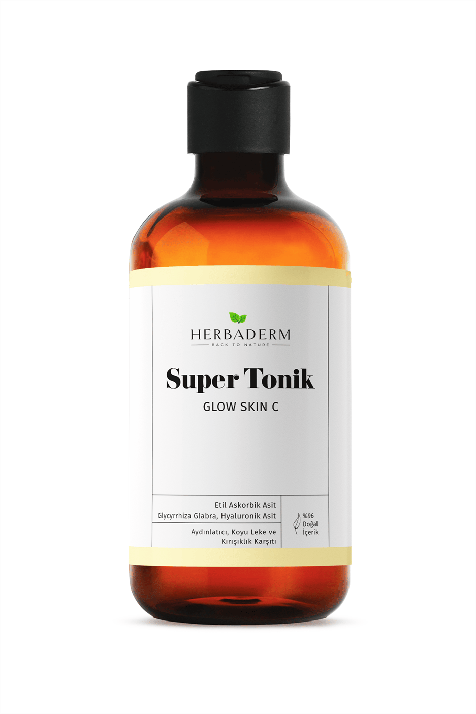 Herbaderm Glow Skin C Aydınlatıcı, Leke ve Kırışıklık Karşıtı Super Tonik