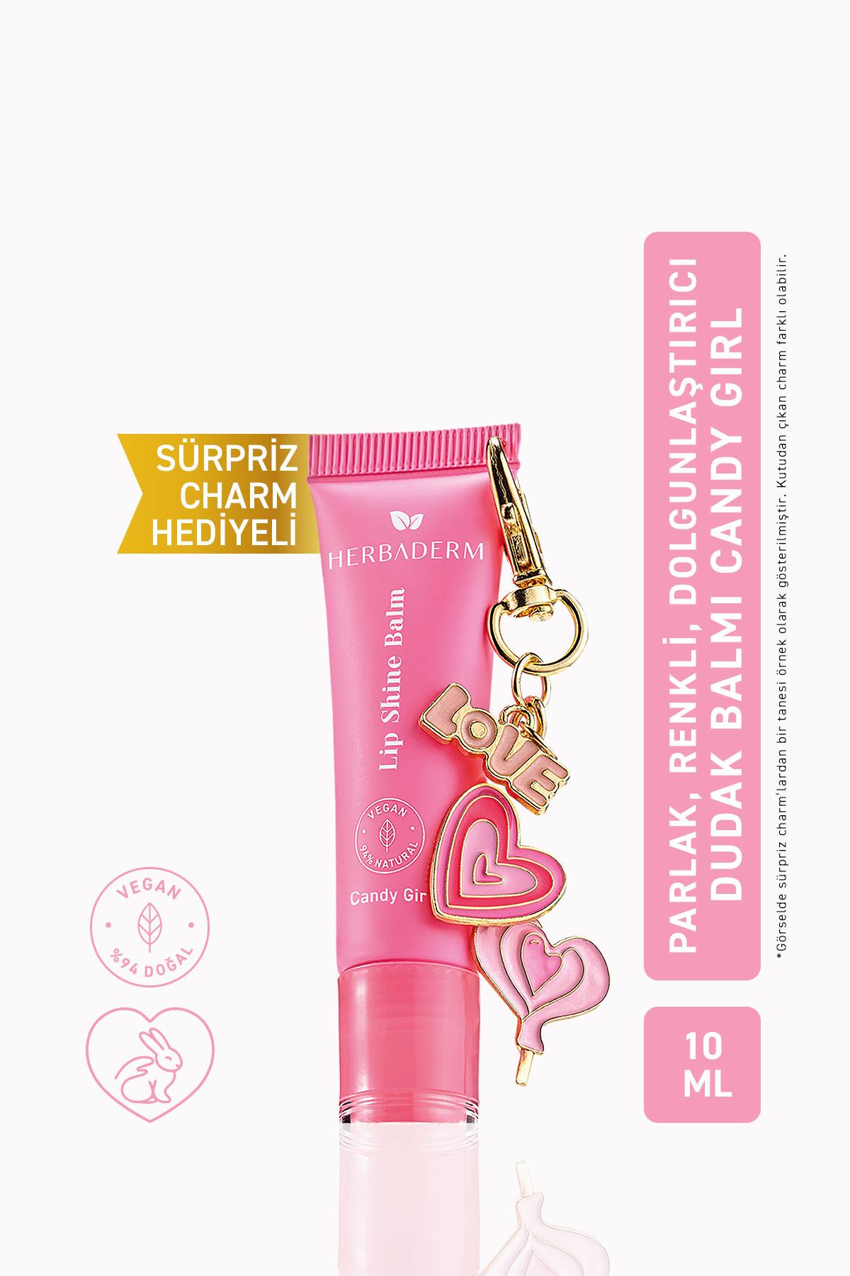 HERBADERM LIP SHINE BALM CANDY GIRL