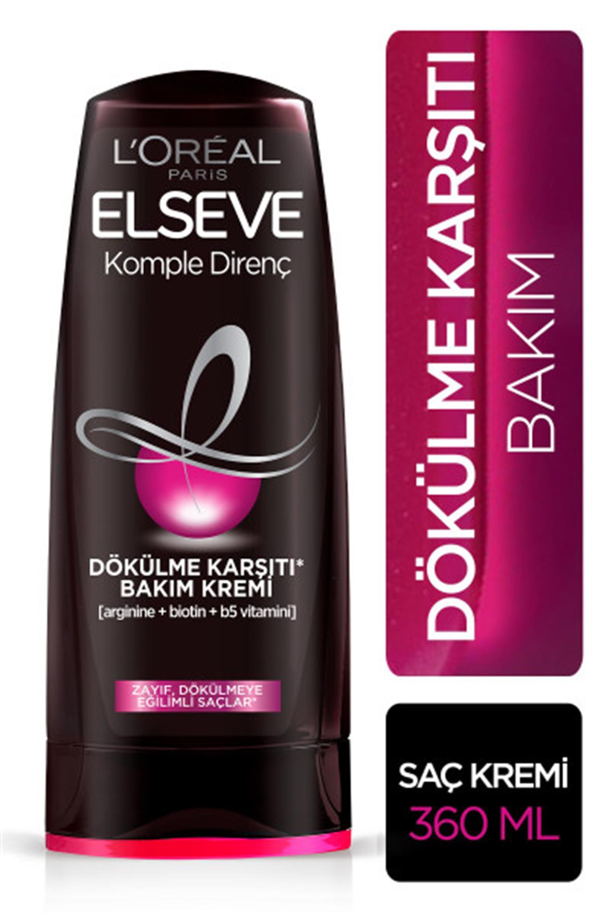 L'oréal Paris Elseve Komple Direnç Dökülme Karşıtı Bakım Kremi 360 ml
