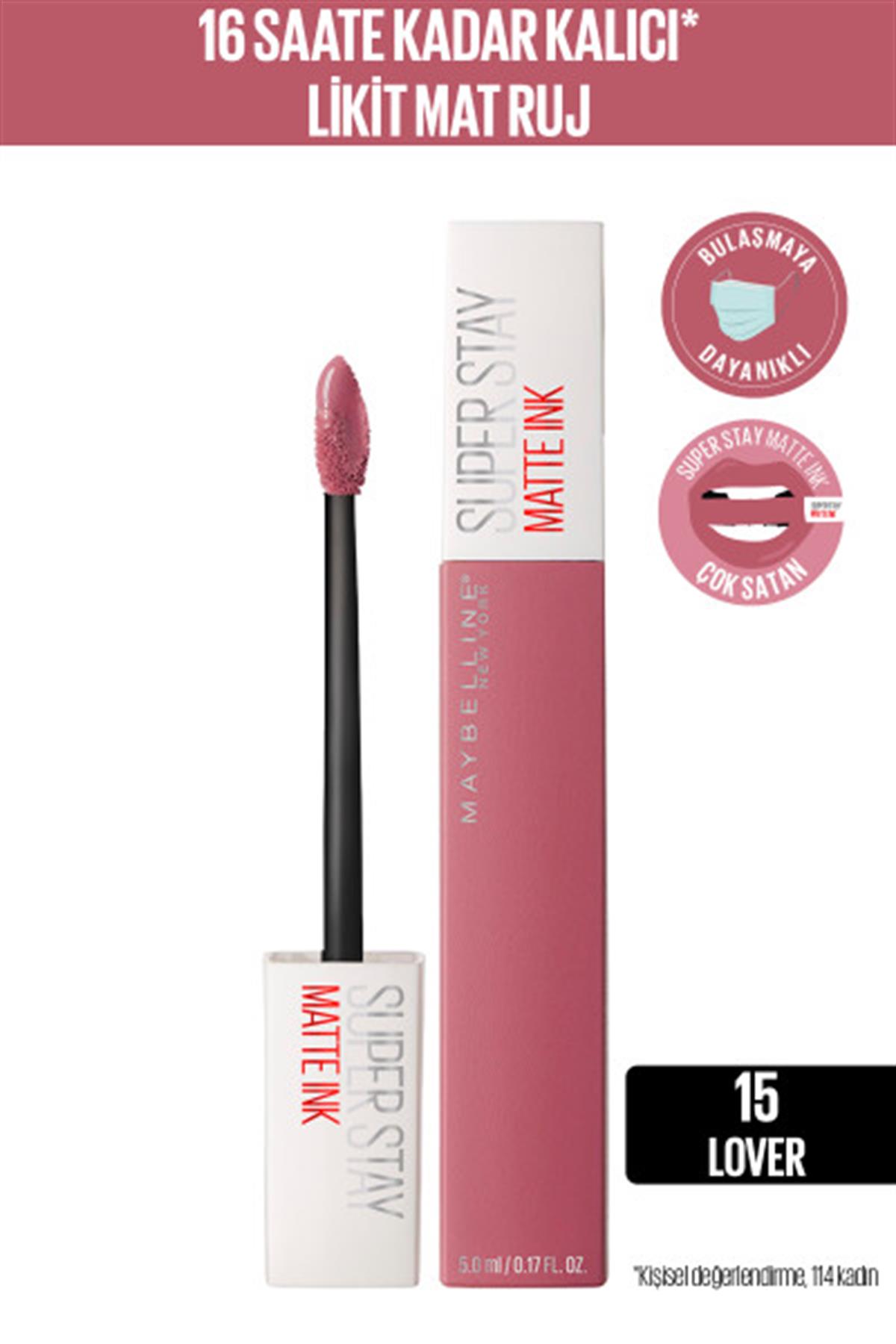 Maybelline New York Super Stay Matte Ink Likit Mat Ruj - 15 Lover