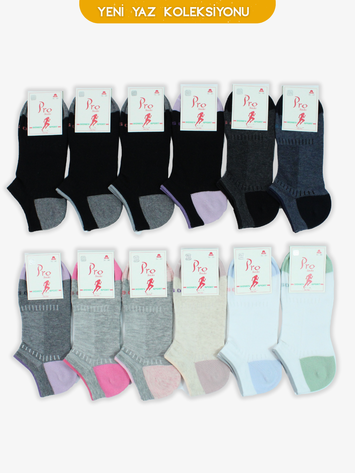 Annika Active Sport Patik Kadın 12li Çorap