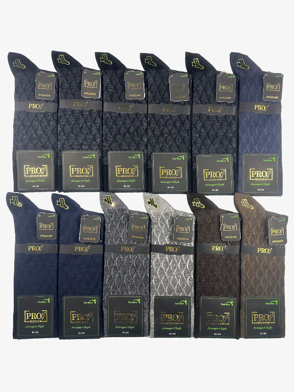Aras Bamboo Kışlık Rahat Erkek  Çorabı 12li